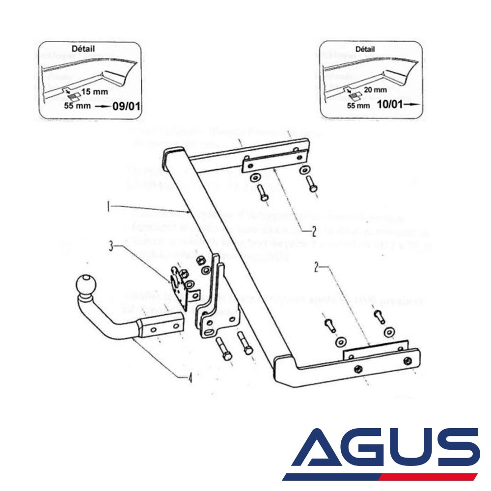 FORD Focus I Çeki Demiri 1998-2006 Sedan | Agus.com.tr