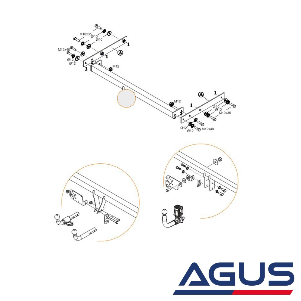 FORD Focus II Çeki Demiri 2005-2013 Sedan | Agus.com.tr