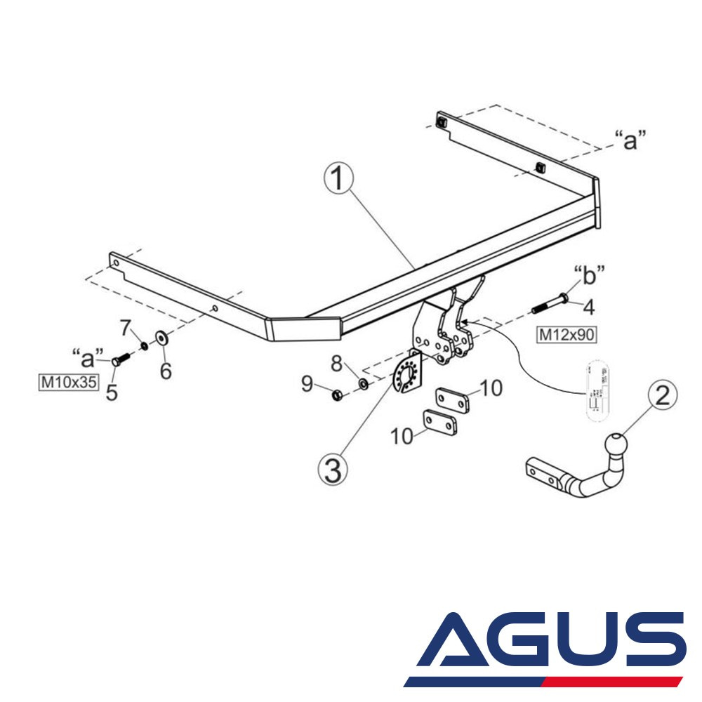 FORD Focus III Çeki Demiri 2012-2018 Hatchback | Agus.com.tr