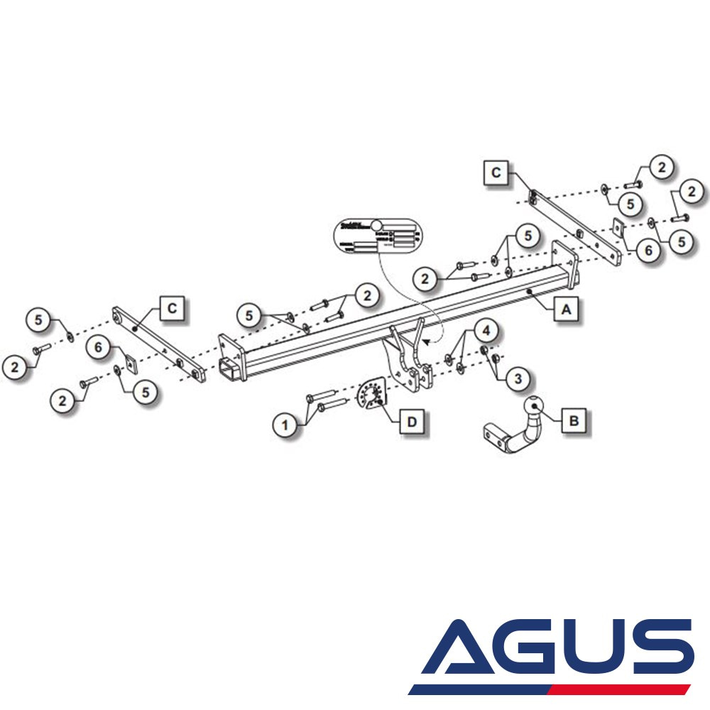 FORD Focus IV Çeki Demiri 2018- Sedan | Agus.com.tr