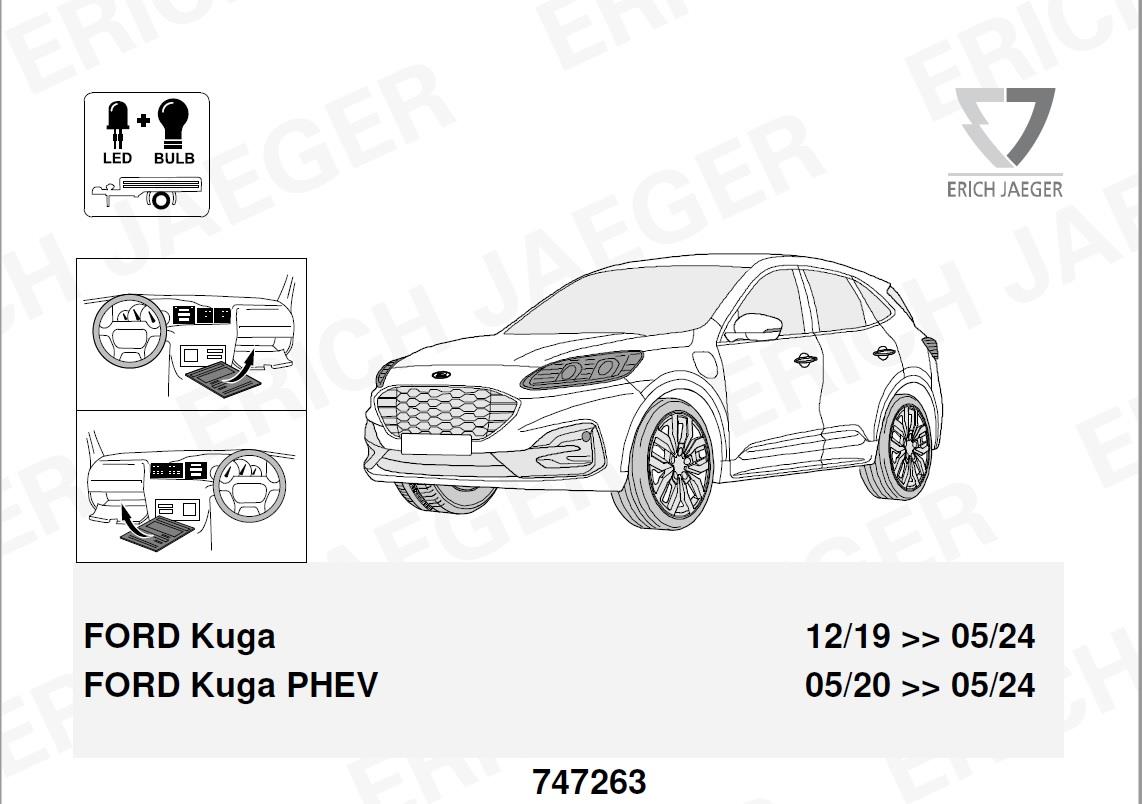 FORD Kuga 2019-2024 Römork Tesisatı 13P