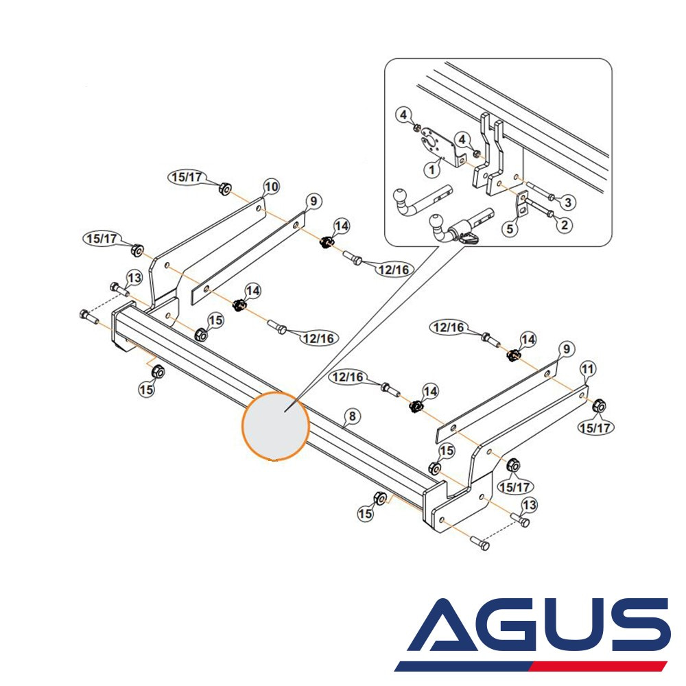 FORD Kuga Çeki Demiri 2008-2019 | Agus.com.tr