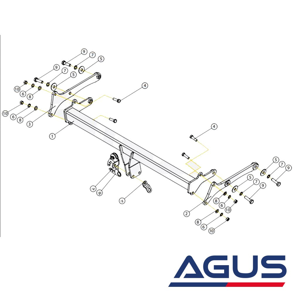 FORD Kuga Çeki Demiri 2020- | Agus.com.tr