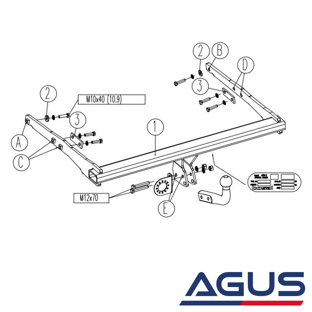 FORD Mondeo Çeki Demiri 2007-2014 | Agus.com.tr