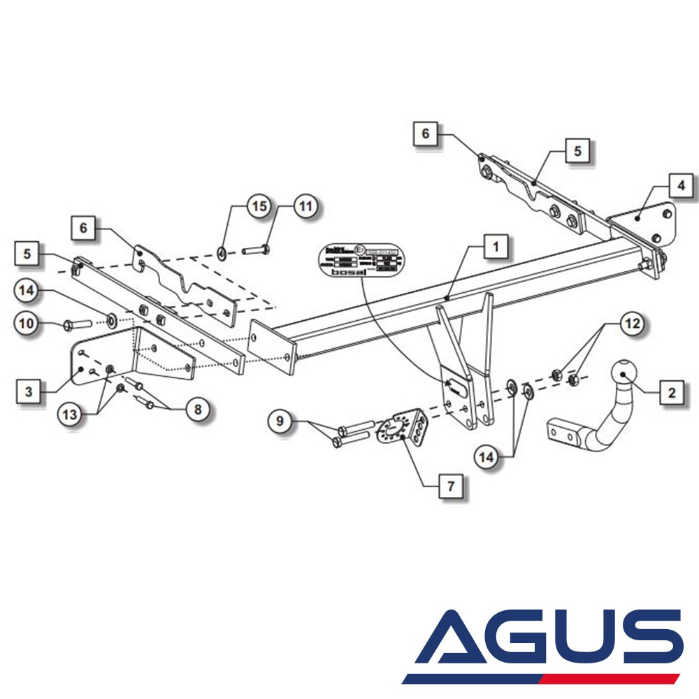 FORD Mondeo Çeki Demiri 2014- | Agus.com.tr