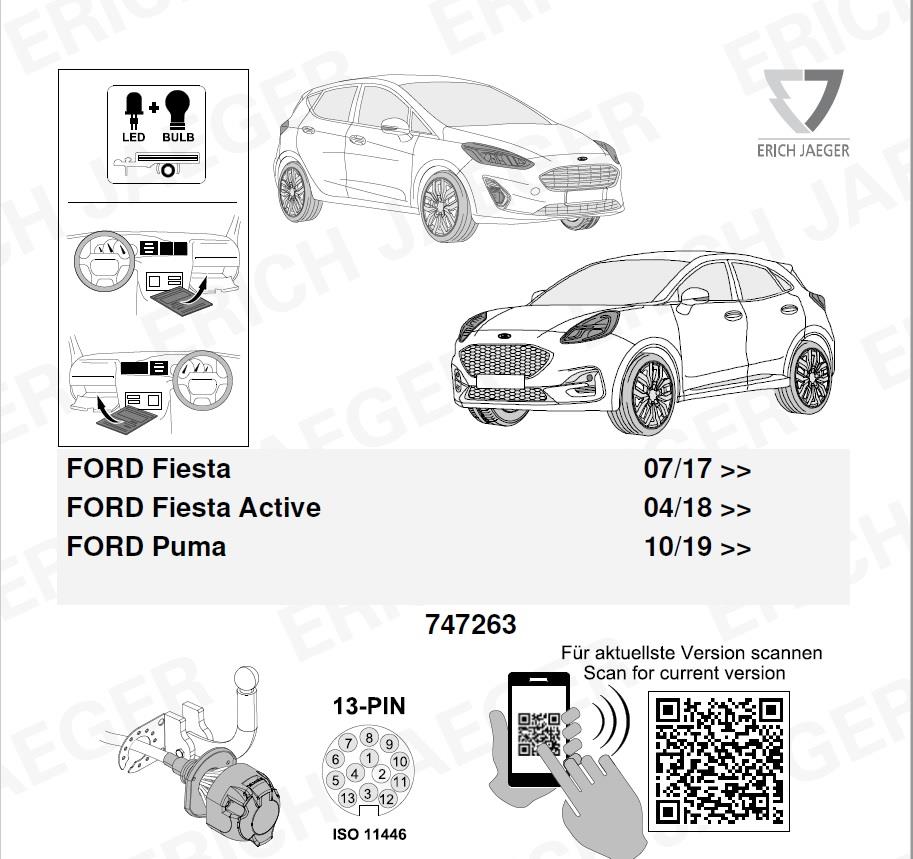 FORD Puma 2024- Römork Tesisatı 13P