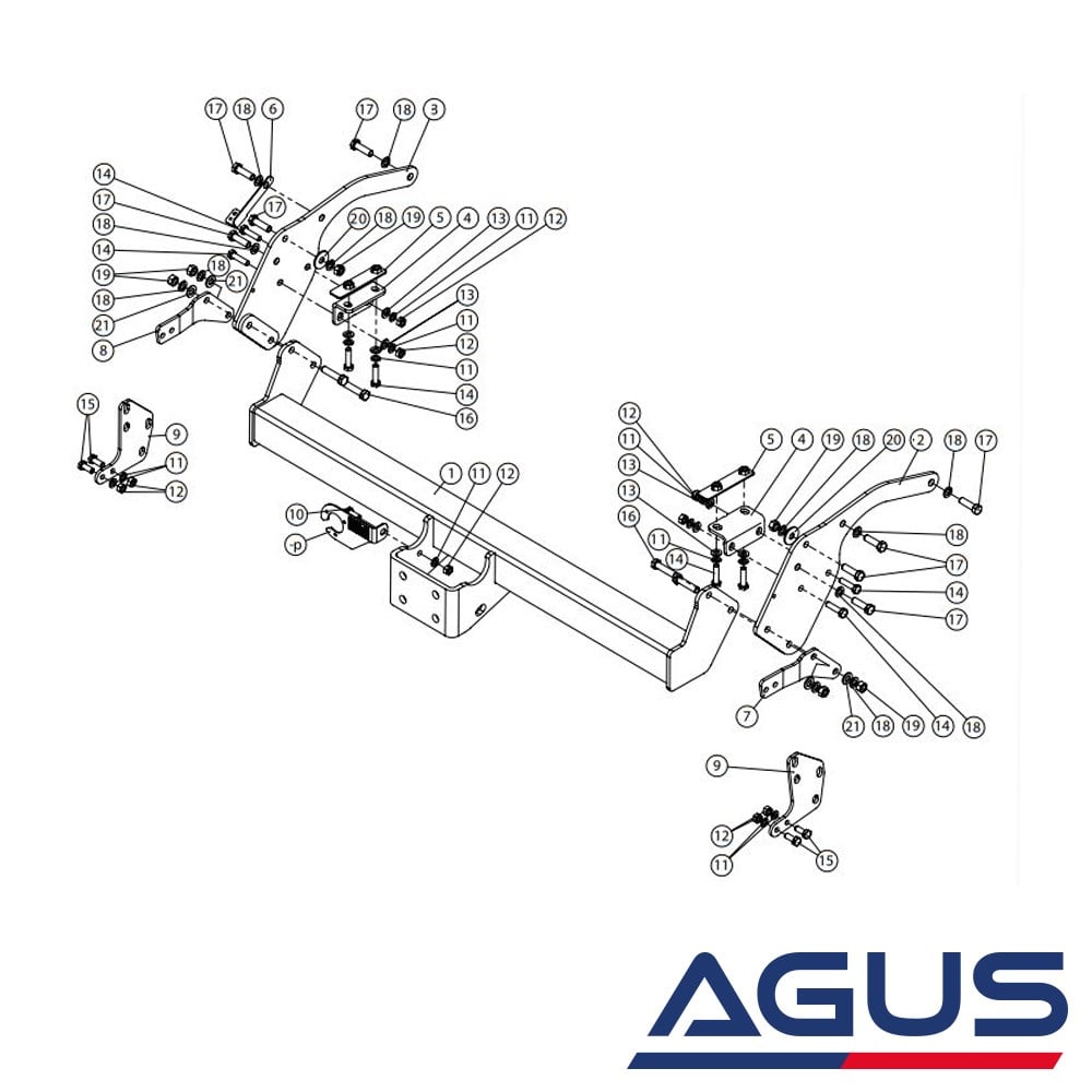 FORD Ranger Çeki Demiri 2012- | Agus.com.tr