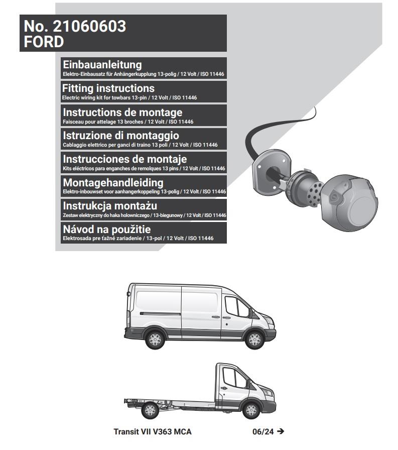 FORD Transit 2024- Römork Tesisatı 13P