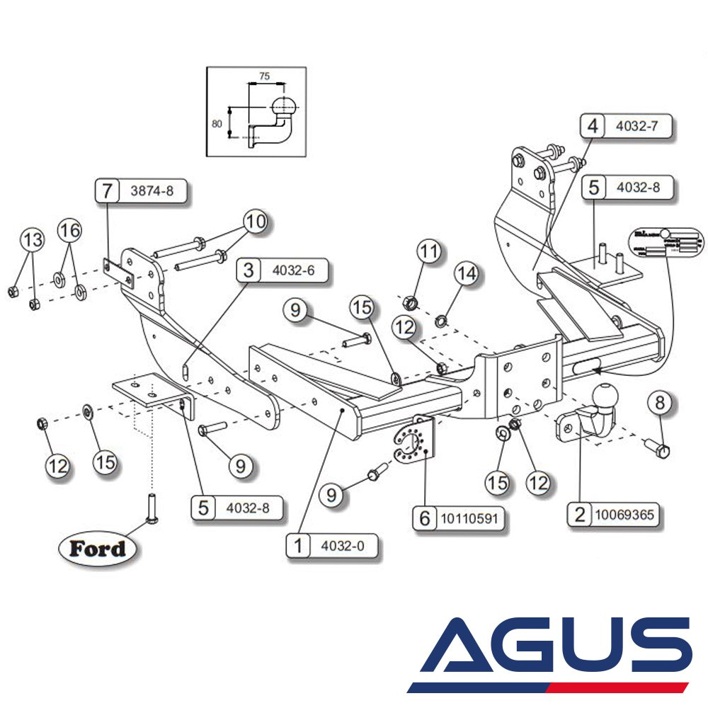 FORD Transit Çeki Demiri 2014- | Agus.com.tr