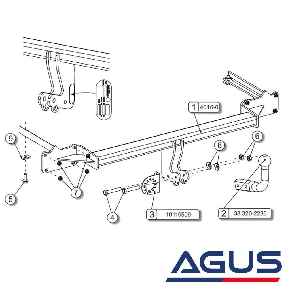 FORD Transit Connect Çeki Demiri 2014-  | Agus.com.tr