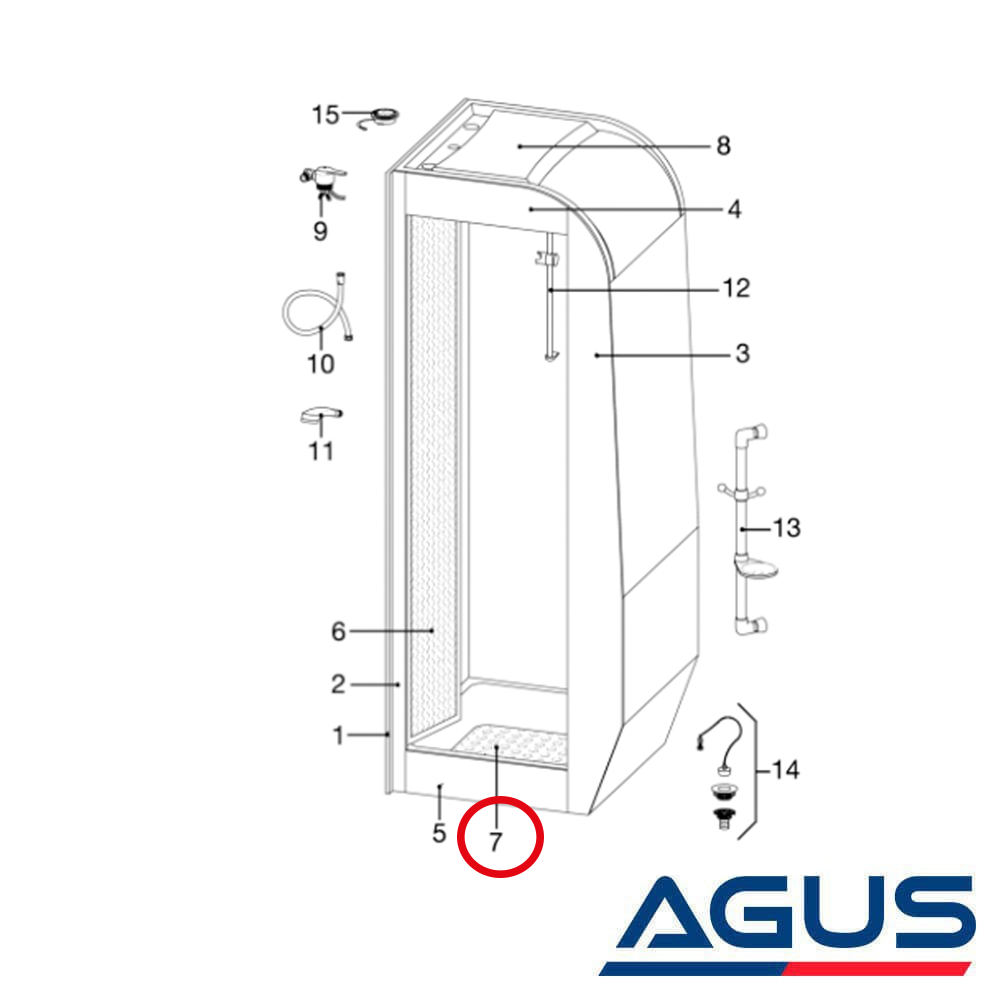 Hobby Karavan Duş Tabanı 745x710 mm
