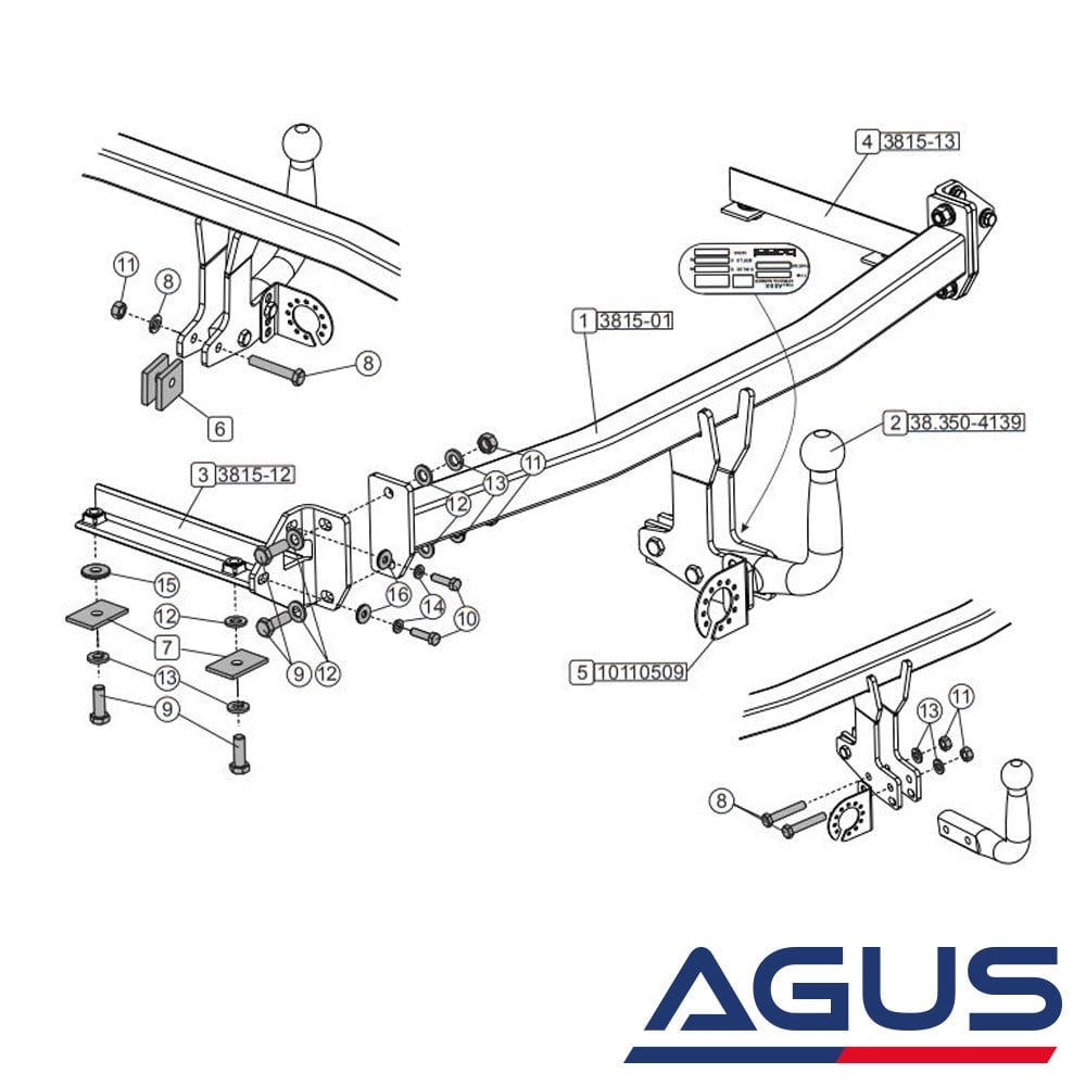 HONDA Civic Çeki Demiri 2012-2016 Hatchback | Agus.com.tr