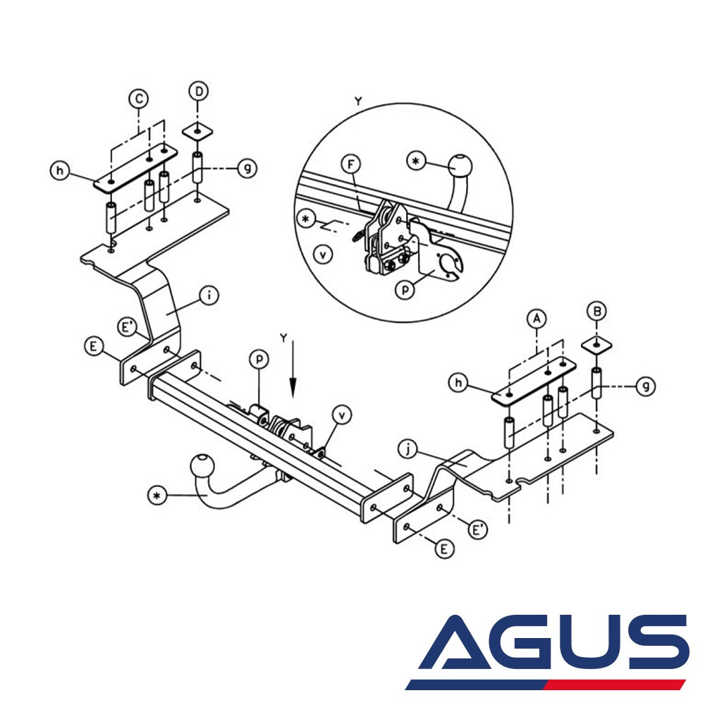 HONDA CR-V Çeki Demiri 2002-2007 | Agus.com.tr