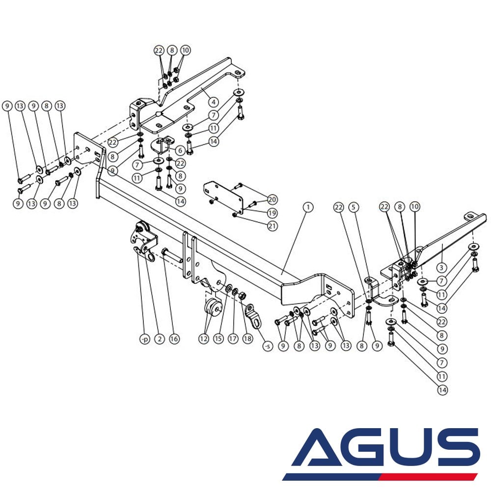 HONDA CR-V Çeki Demiri 2012-2018 | Agus.com.tr