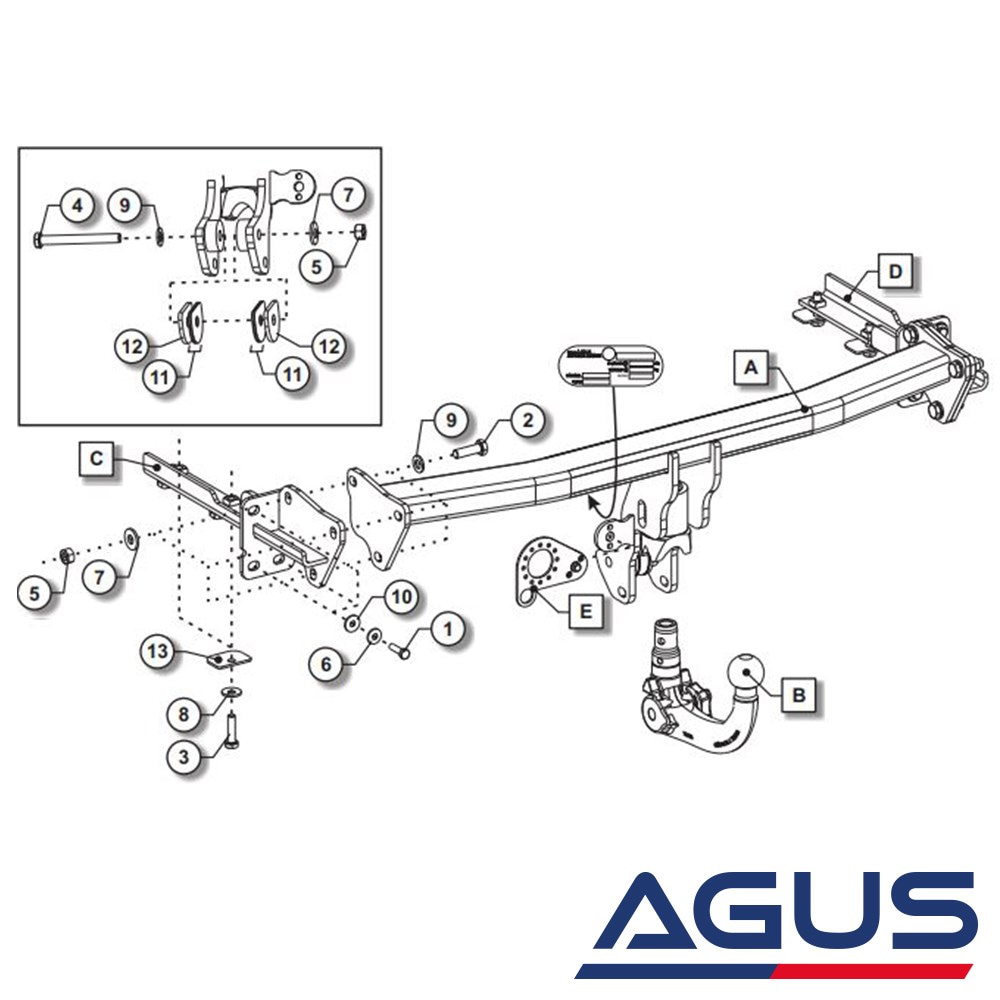 HONDA CR-V Sökülebilir Çeki Demiri 2018- | Agus.com.tr