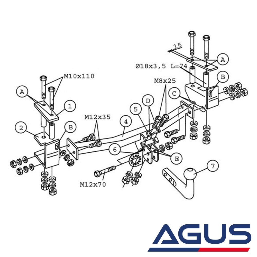 HONDA HR-V Çeki Demiri 2001-2006 | Agus.com.tr