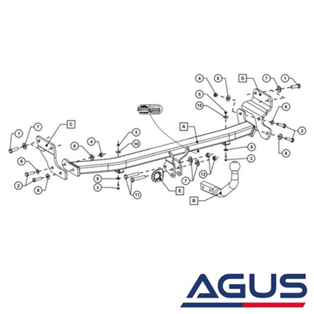 HYUNDAI i20 Çeki Demiri 2014- | Agus.com.tr