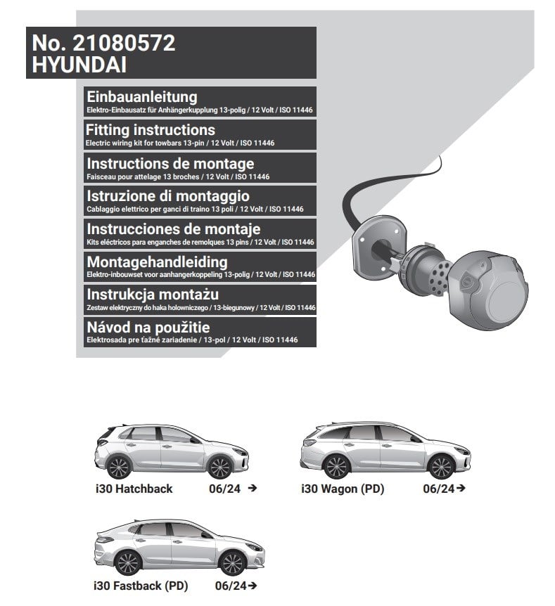 HYUNDAI İ30 2024- Römork Tesisatı 13P