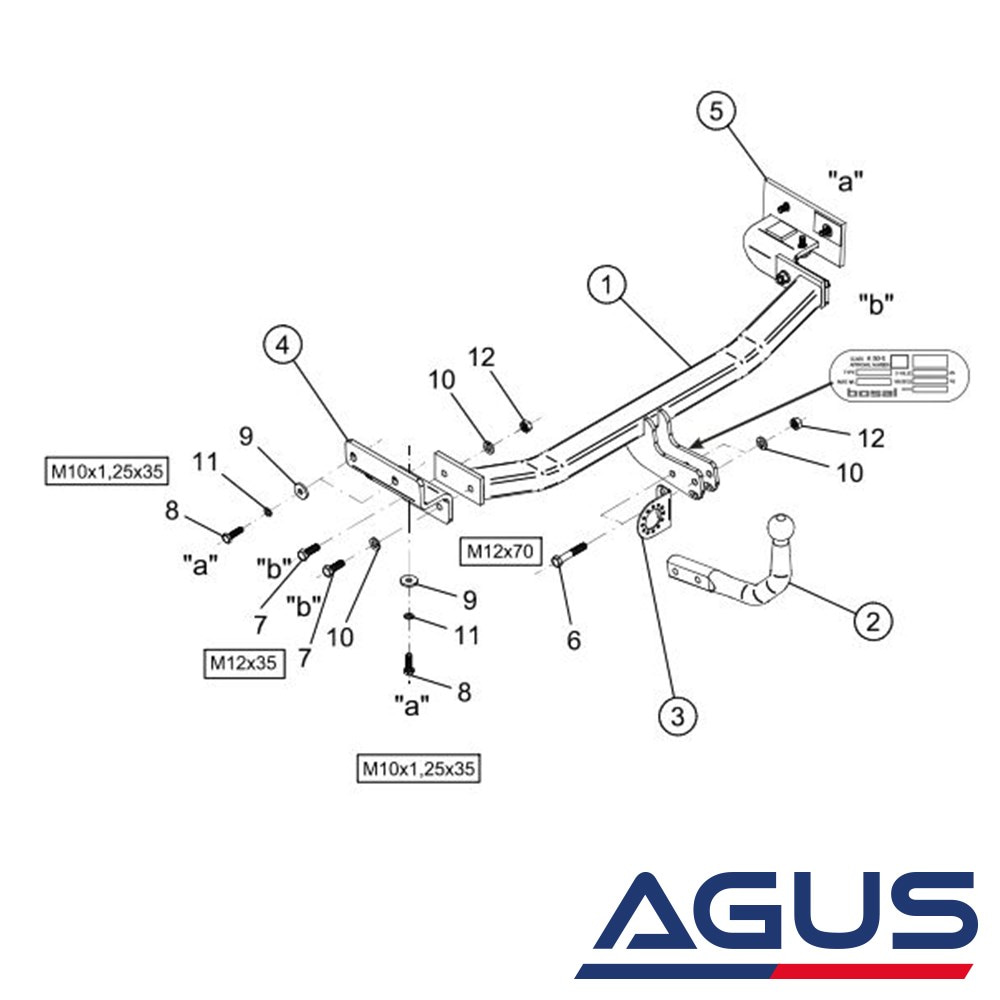 HYUNDAI i30 Çeki Demiri 2006-2012 Stationwagon | Agus.com.tr