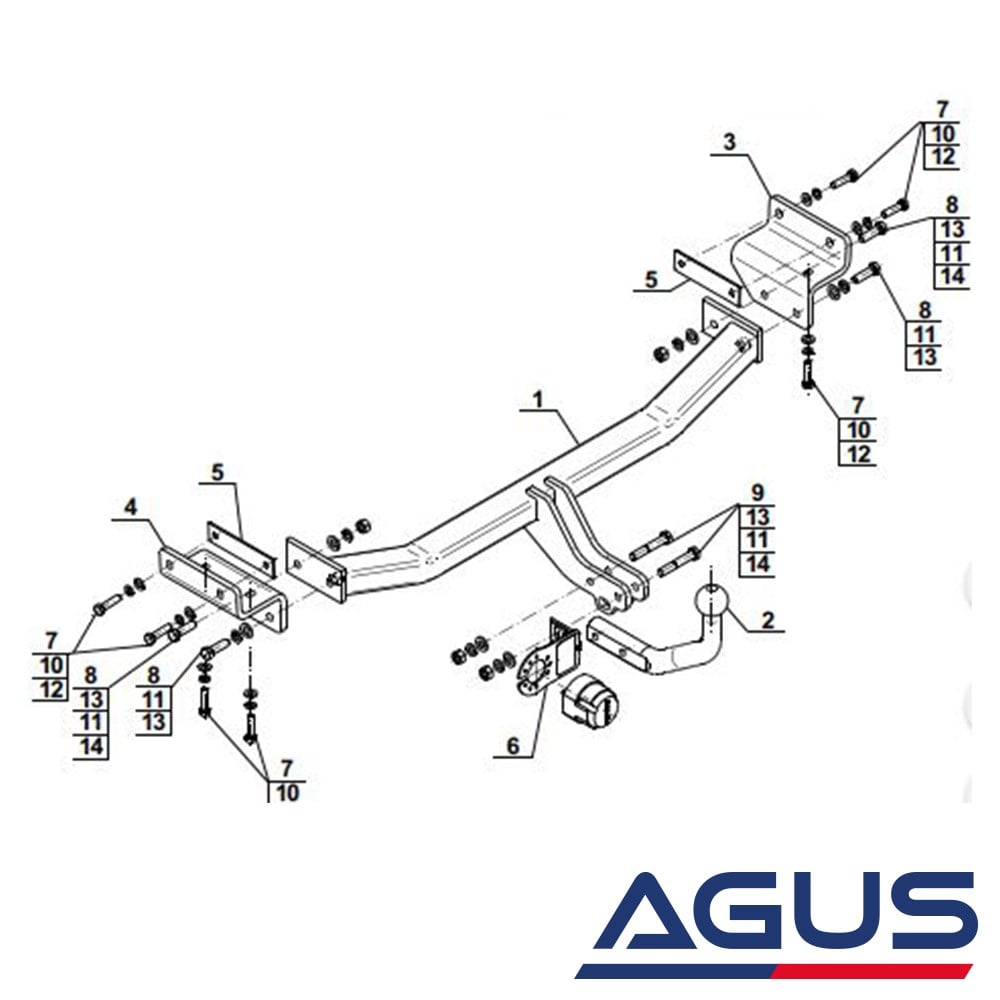 HYUNDAI i30 Çeki Demiri 2012-2017 Hatchback | Agus.com.tr