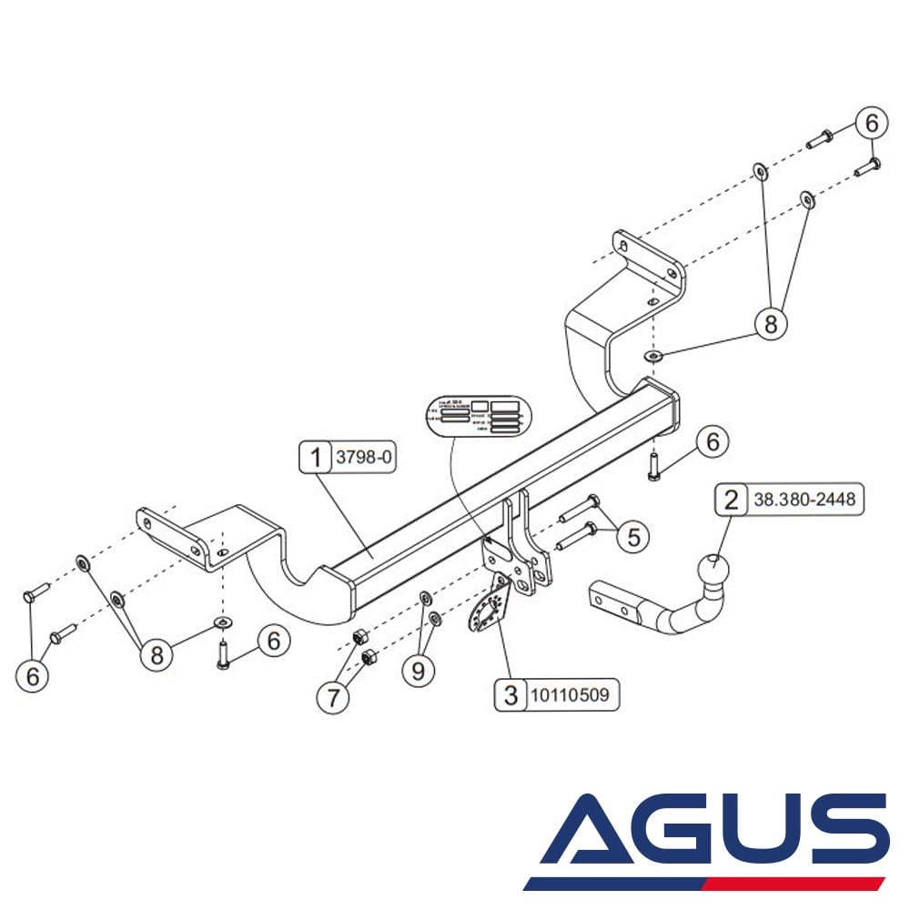 HYUNDAI i30 Çeki Demiri 2012-2017 Stationwagon | Agus.com.tr