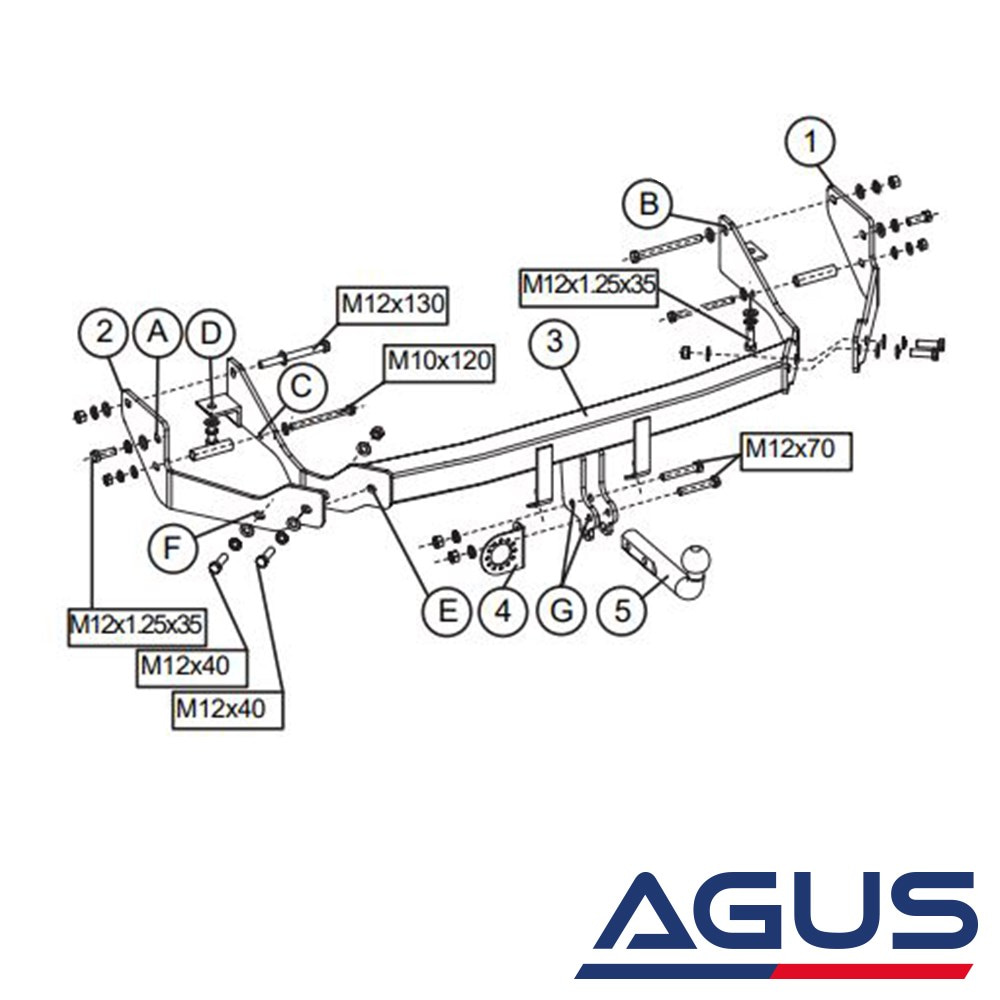 HYUNDAI Santa Fe Çeki Demiri 2000-2006 T (SM) | Agus.com.tr