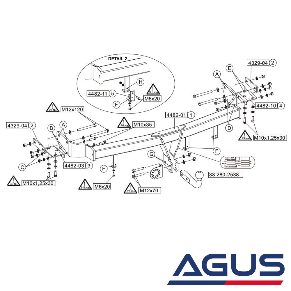 HYUNDAI Santa Fe Çeki Demiri 2006-2013 T (CM) | Agus.com.tr