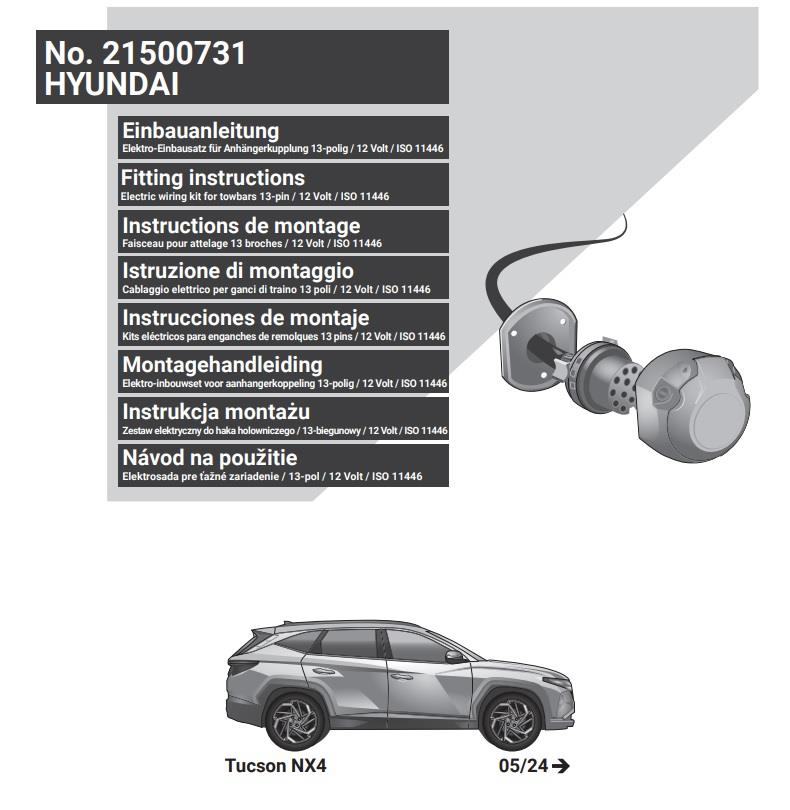 HYUNDAI Tucson 2024- Römork Tesisatı 13P