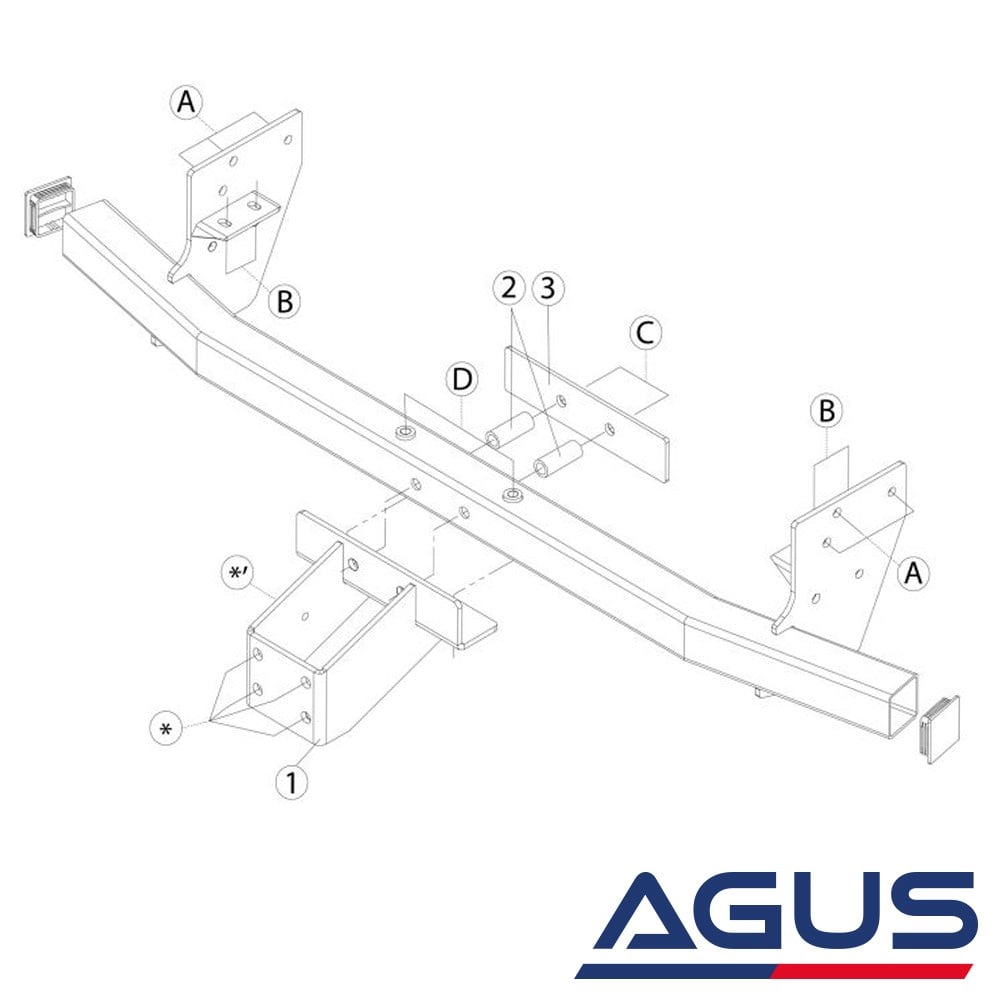 ISUZU D-Max Pick-Up Kamyonet Çeki Demiri 2004-2012 | Agus.com.tr