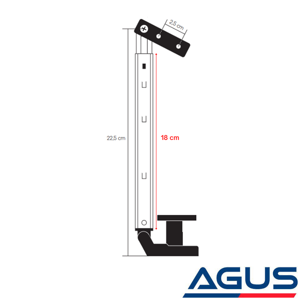 İthal Karavan Cam & Pencere Kolu Sol Model 2 18 cm