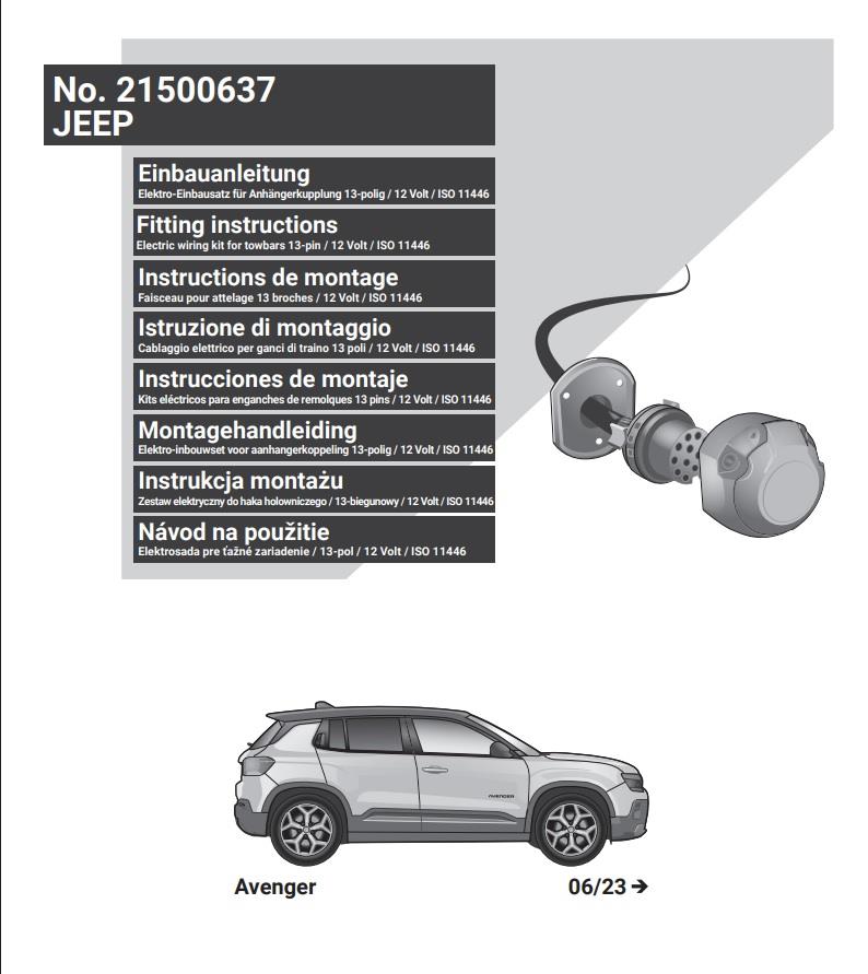 JEEP Avenger Römork Tesisatı 13P