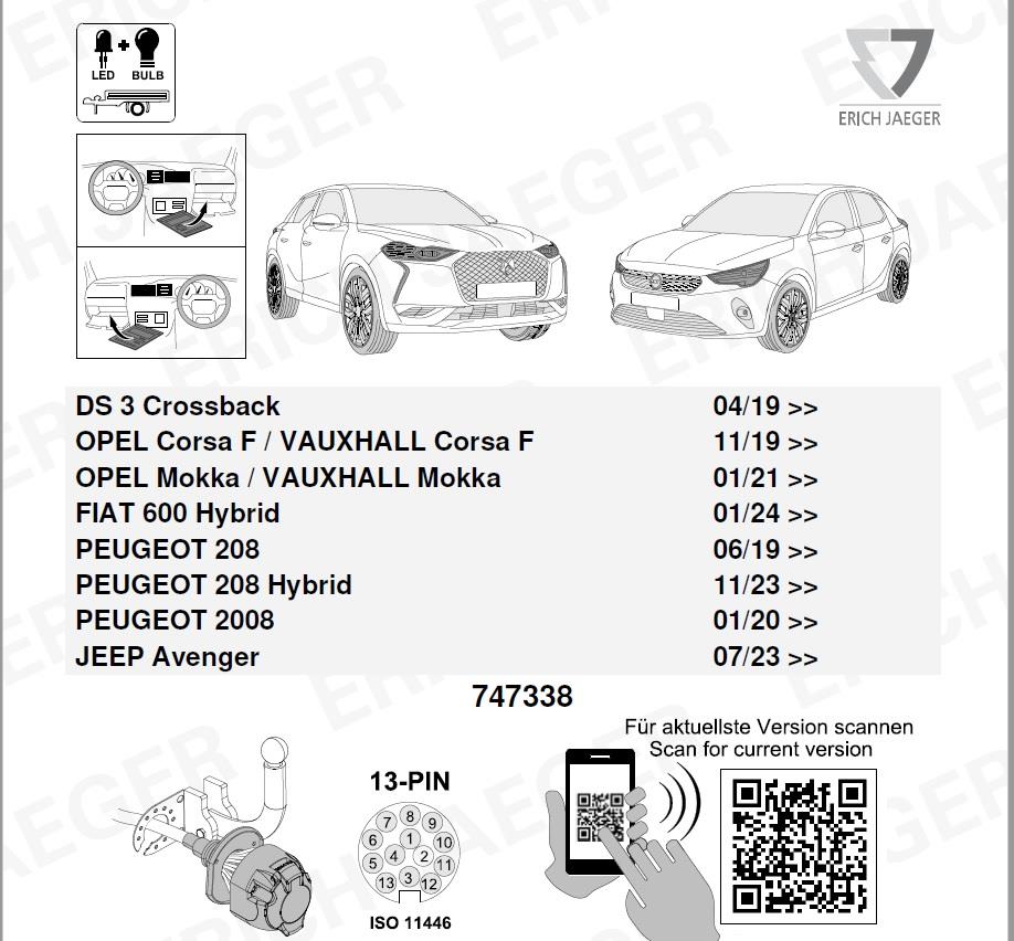 JEEP Avenger Römork Tesisatı 13P