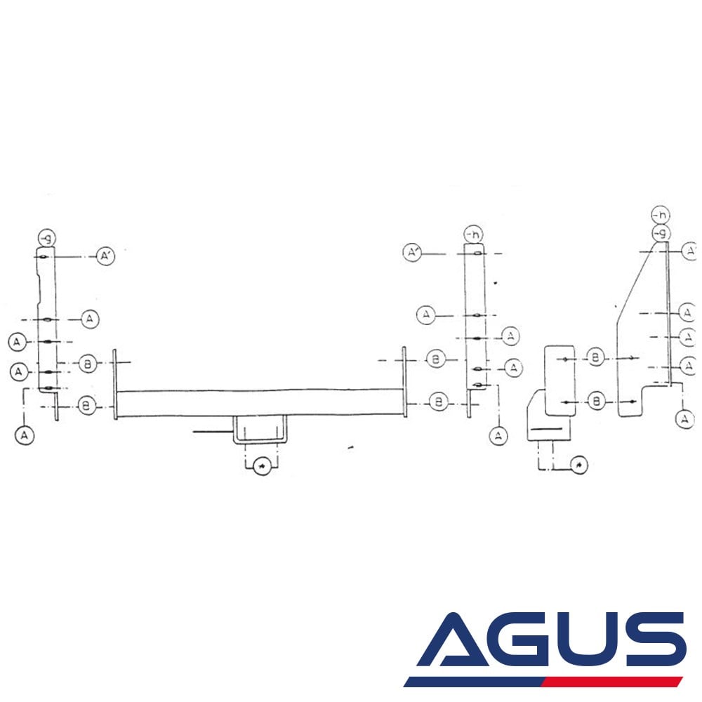 JEEP Cherokee Çeki Demiri 1984-2001 [XJ]  | Agus.com.tr