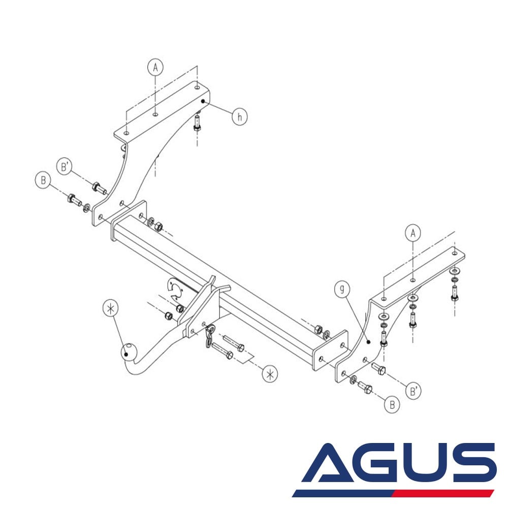 JEEP Cherokee Çeki Demiri 2001-2008 (KJ) | Agus.com.tr