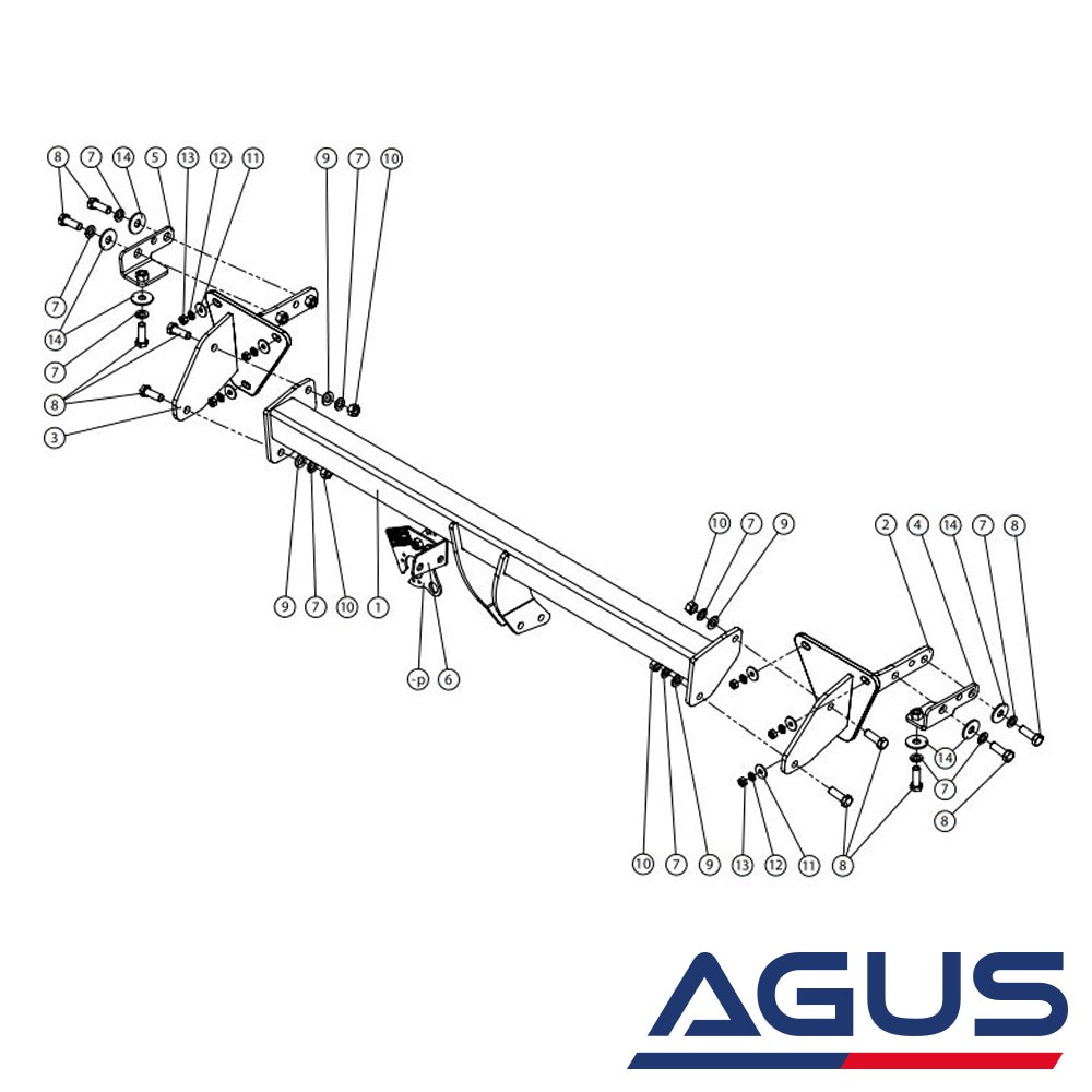 JEEP Cherokee Çeki Demiri 2014- KL | Agus.com.tr