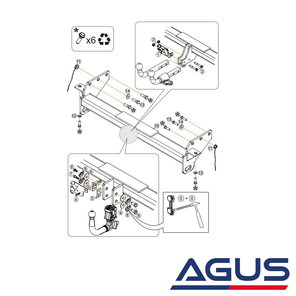 JEEP Grand Cherokee Çeki Demiri 2011- (WK) | Agus.com.tr