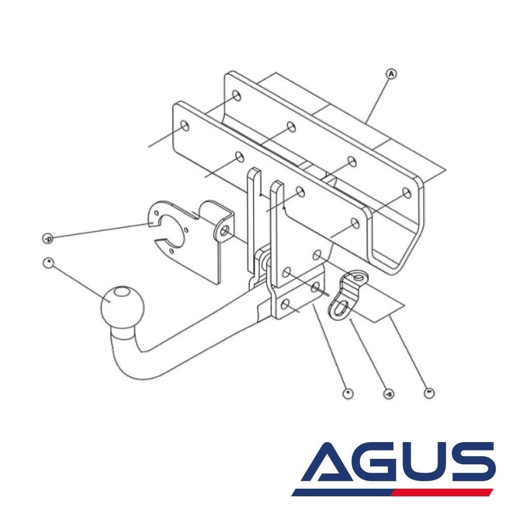 JEEP Wrangler Çeki Demiri 2007- (JK) | Agus.com.tr
