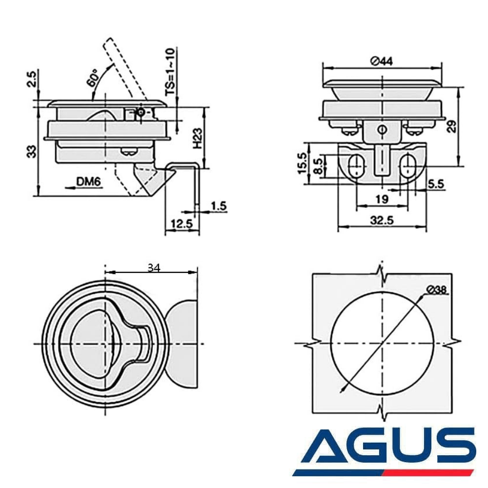 Karavan & Tekne Çevir - Aç Kapı ve Mobilya Kilidi Çinko