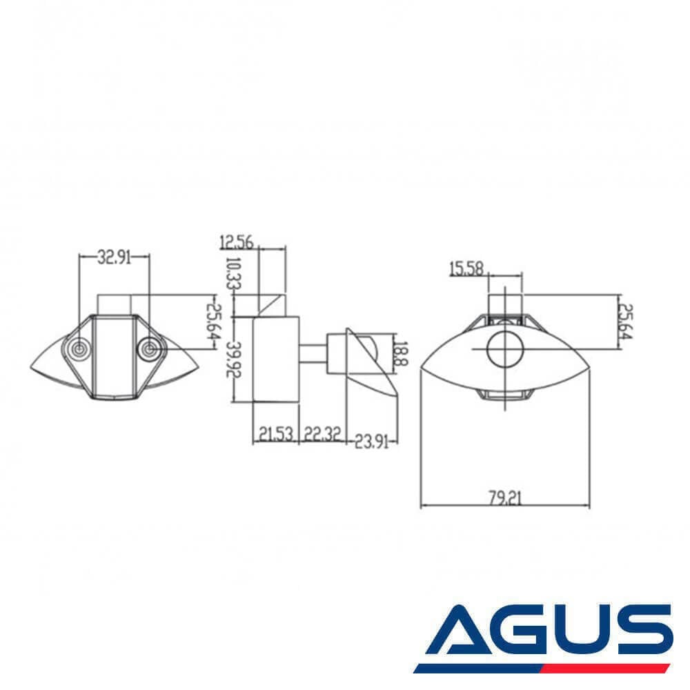 Karavan & Tekne Krom Bas Çek Mobilya Kilidi