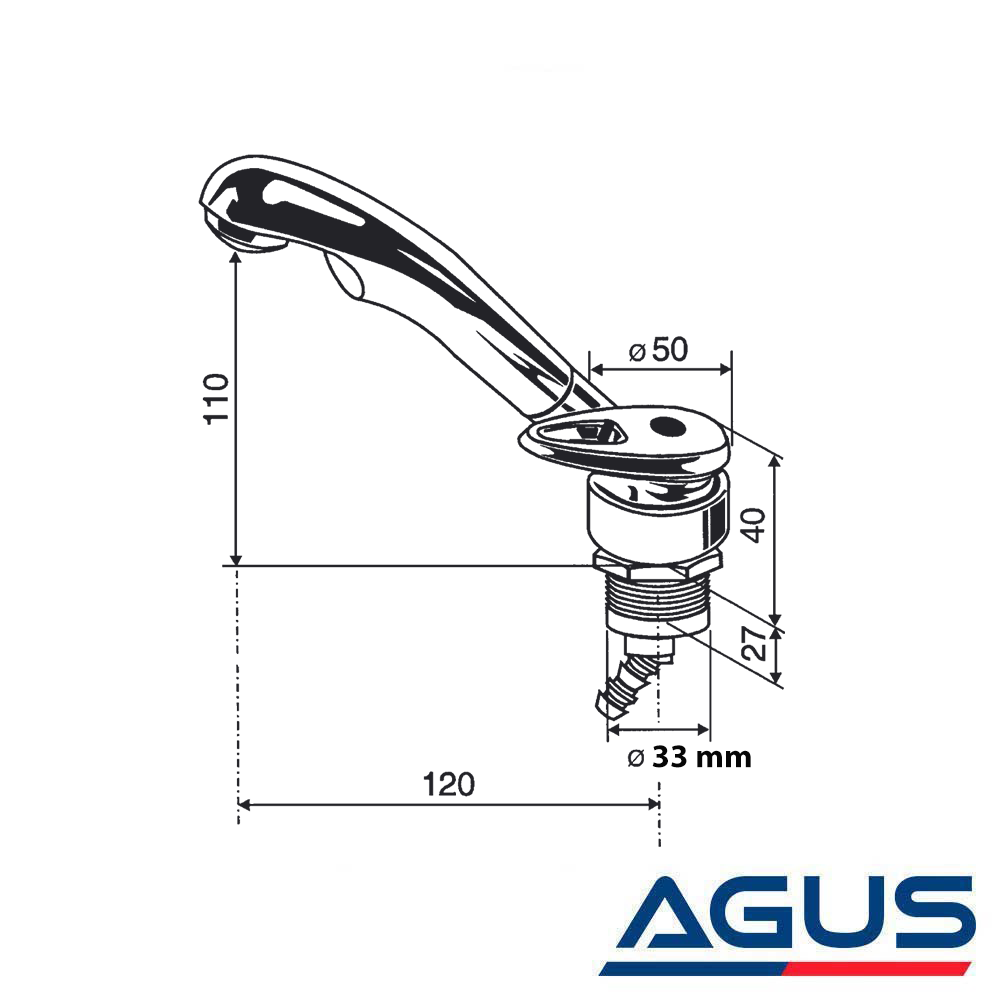 Karavan Twist Krom Plastik Sıcak/Soğuk Su Katlanır Musluk