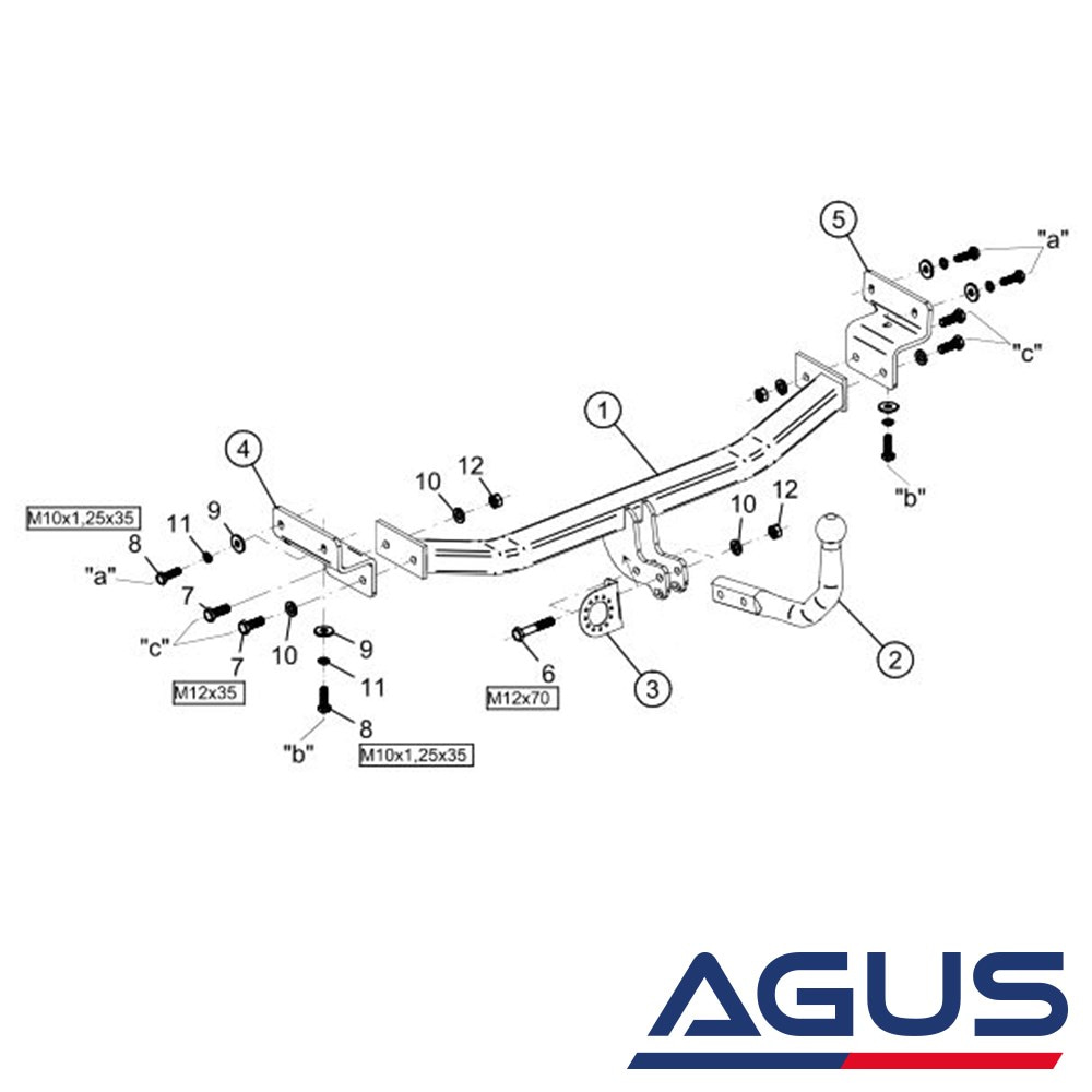 KIA Ceed Çeki Demiri 2006-2012 Hatchback | Agus.com.tr