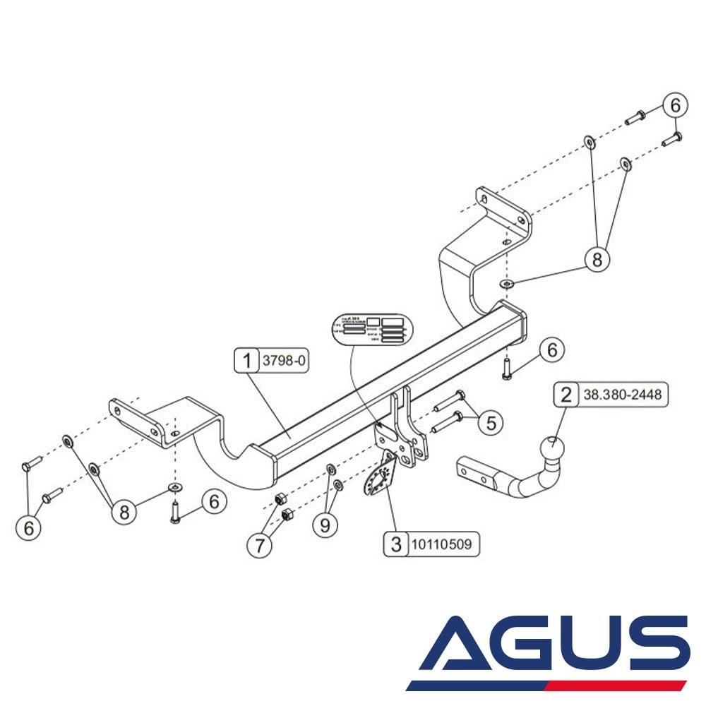 KIA Ceed Çeki Demiri 2012-2017 Stationwagon | Agus.com.tr