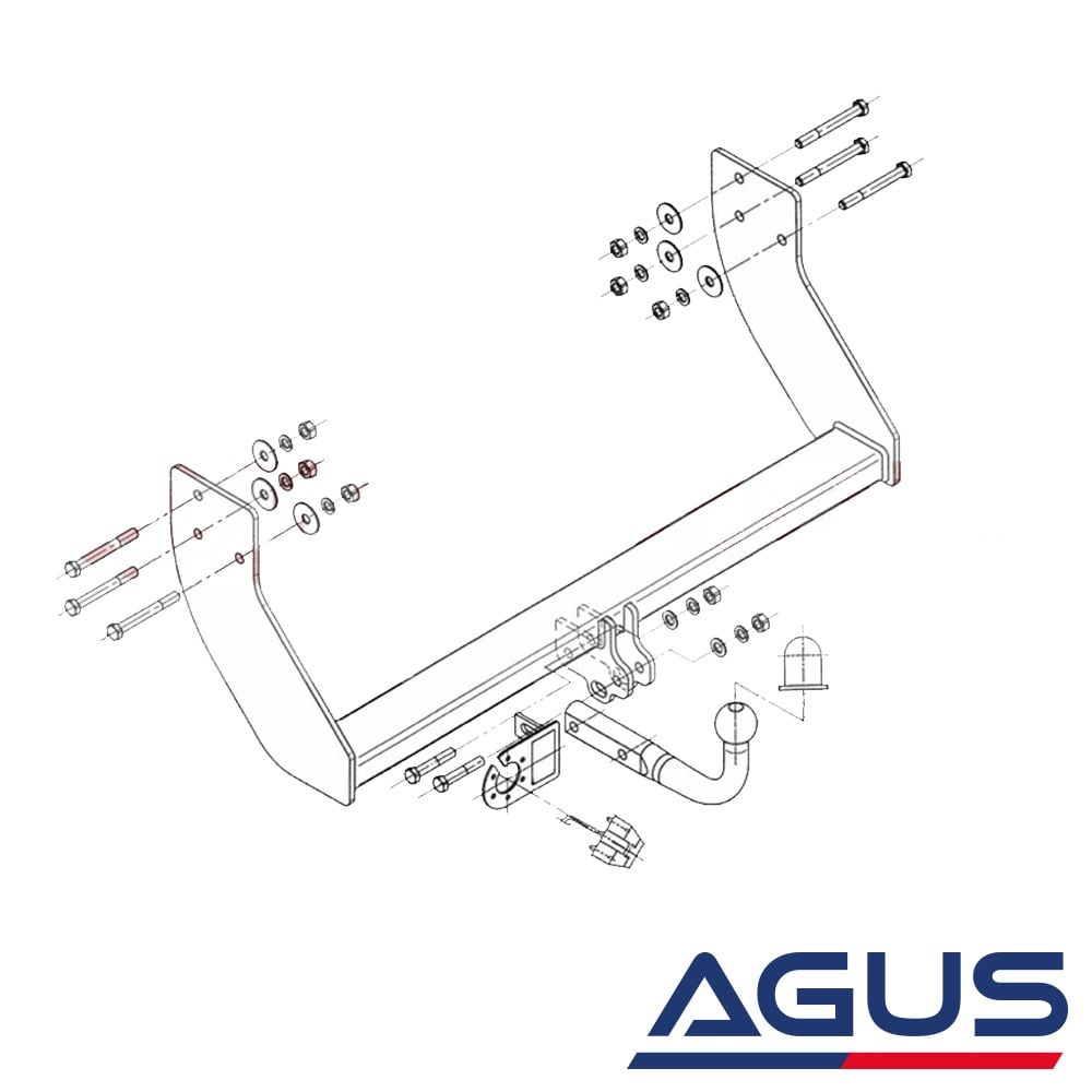 KIA K-2500/K-2700 Pick-Up Kamyonet Çeki Demiri | Agus.com.tr