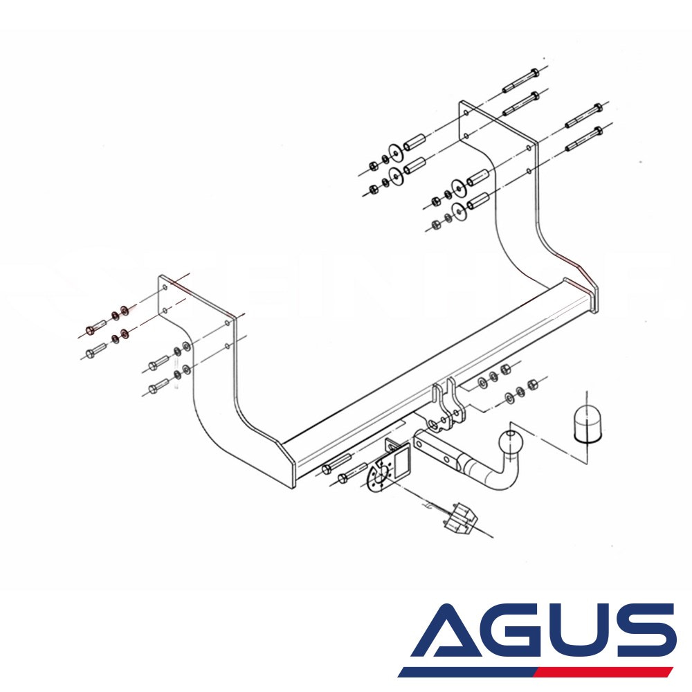 KIA K-2900 Pick-Up Kamyonet Çeki Demiri | Agus.com.tr