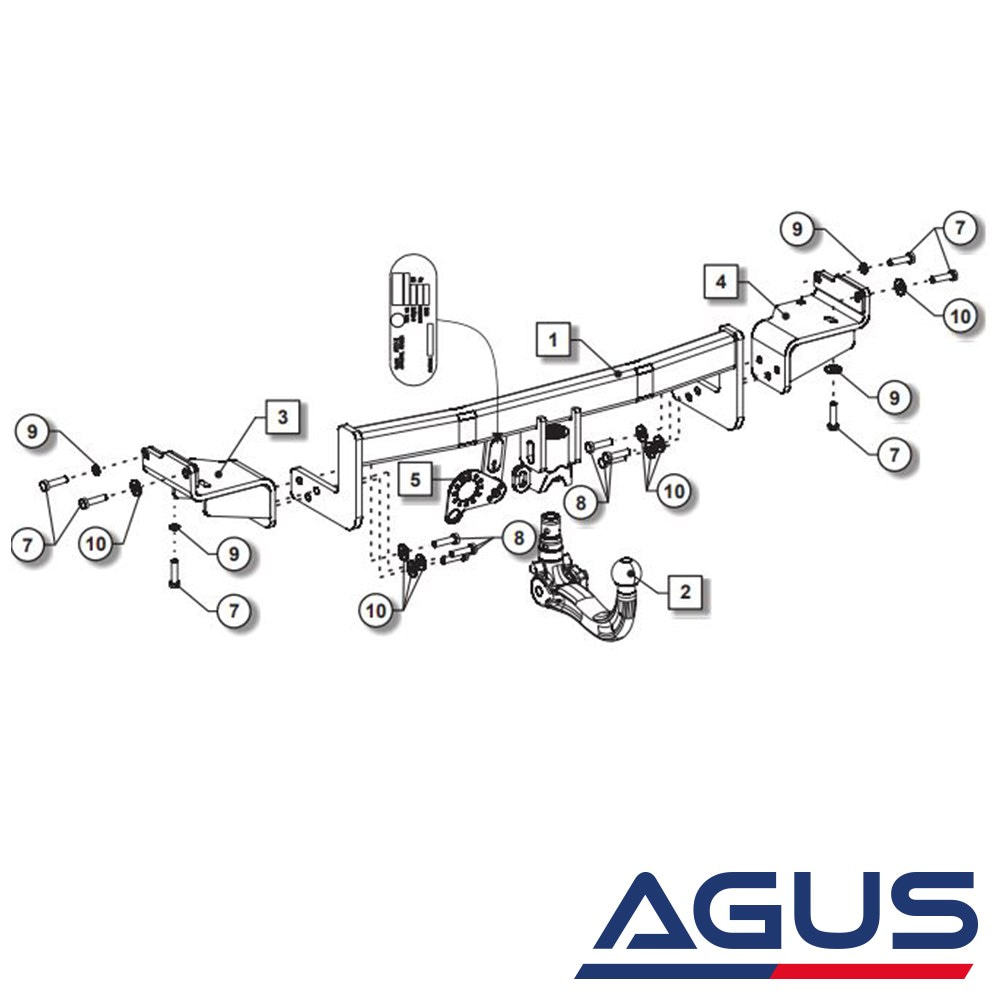 KIA Niro Sökülebilir Çeki Demiri | Agus.com.tr