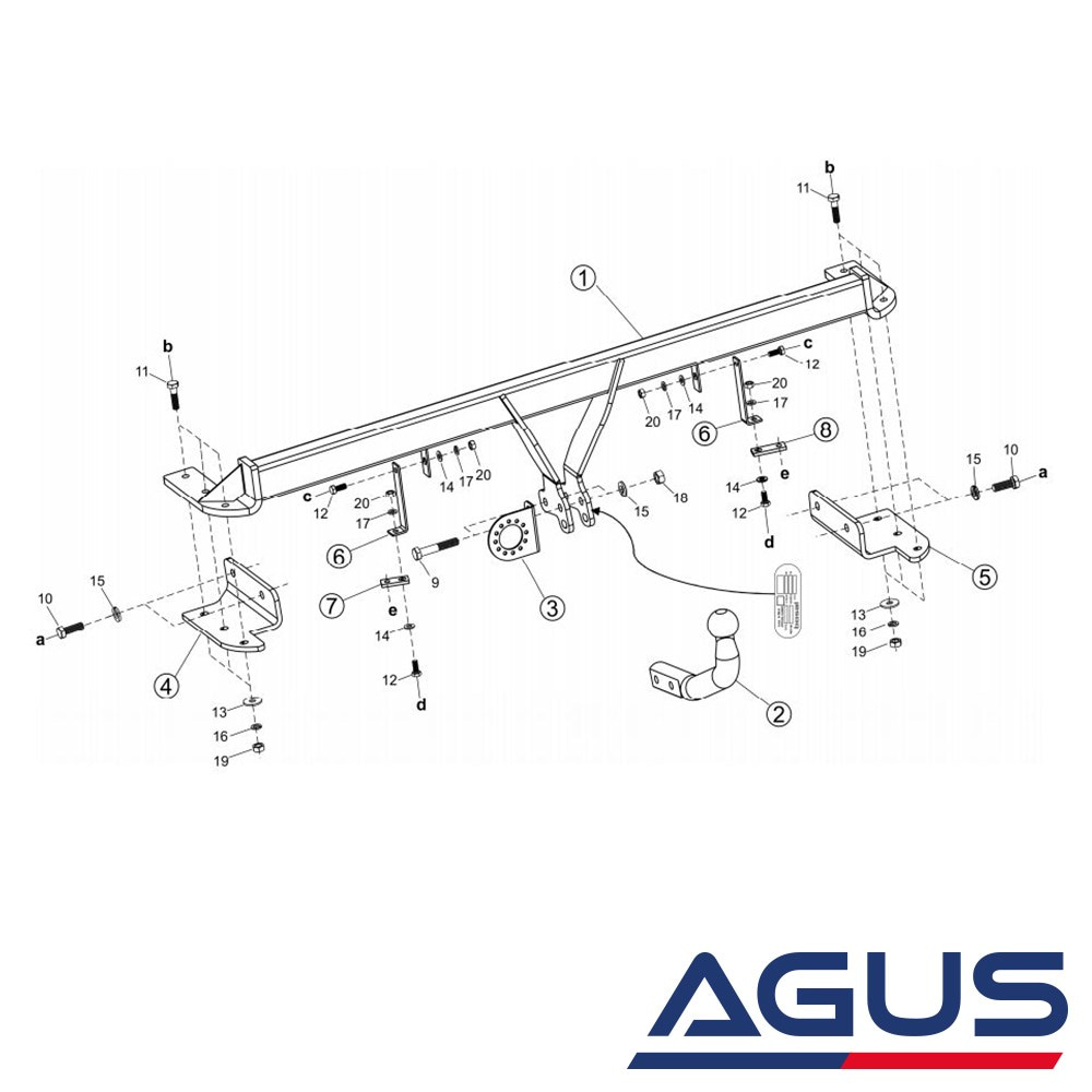 KIA Rio Çeki Demiri 2005-2011 Hatchback | Agus.com.tr