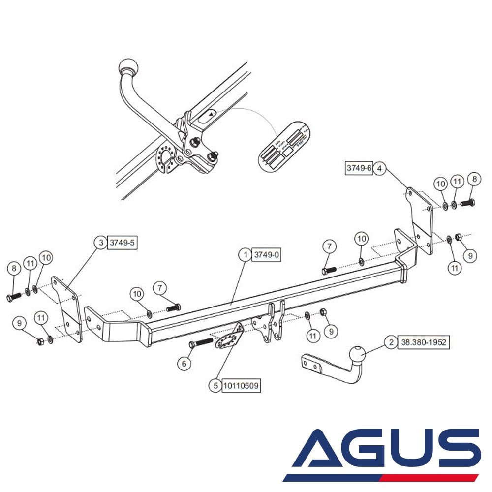 KIA Rio Çeki Demiri 2011-2017 (QB/UB) Hatchback | Agus.com.tr