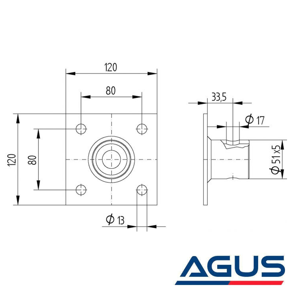 Knott Destek Ayağı Bağlantı Aparatı