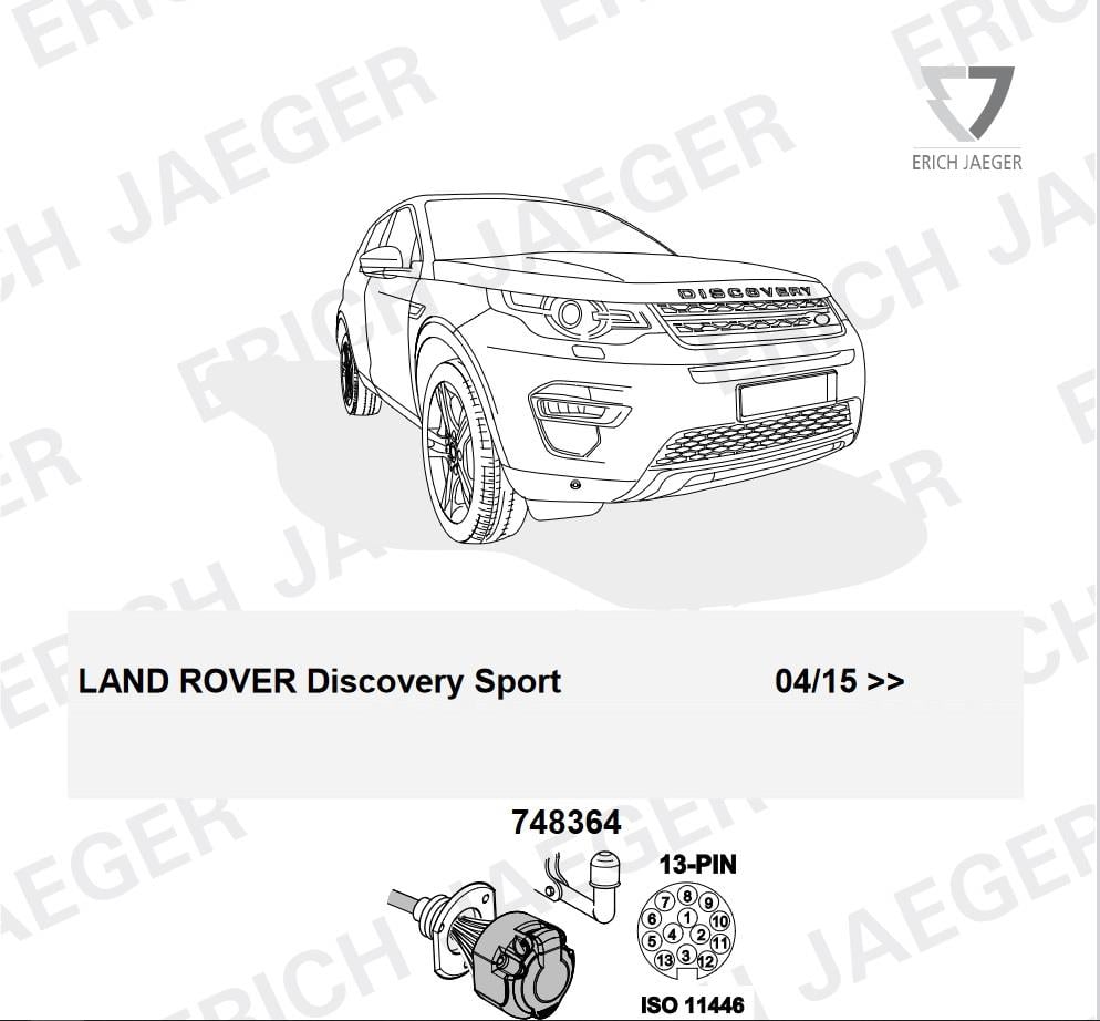 LAND ROVER Discovery Sport 2015-2020 Römork Tesisatı 13P