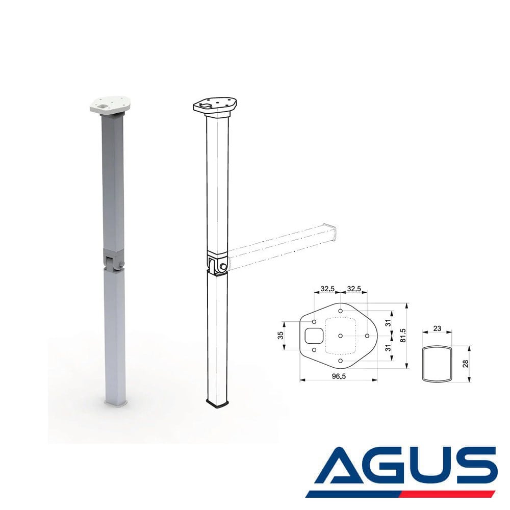 Lippert Mafsallı Katlanır Karavan Masa Ayağı